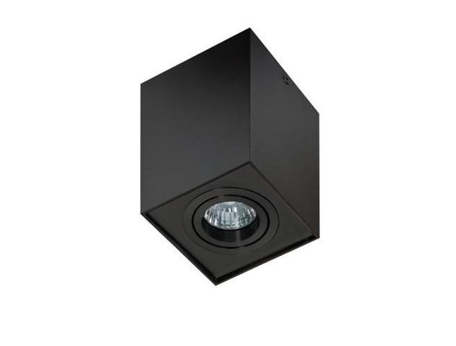 Downlight - AZZ AZ2137 Stropní bodové přisazené svítidlo Azzardo Eloy 1 black/black AZ2137 GU10 1x50W IP20 9,5cm hranaté černé - AZZARDO - foto 1