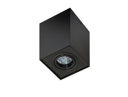 Downlight - AZZ AZ2137 Stropní bodové přisazené svítidlo Azzardo Eloy 1 black/black AZ2137 GU10 1x50W IP20 9,5cm hranaté černé - AZZARDO