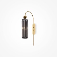 Dekorativní - M MOD302WL-01GR Nástěnné svítidlo Antic E14 40W šedá sklo designové - MAYTONI