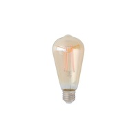 E27 - FAN I-LUXA-V-E27-ST64 Dekorativní LED žárovka LUXA jantar E27 8W 806LM 2500K 300° 64x146MM 15000h CRI80 - FANEUROPE