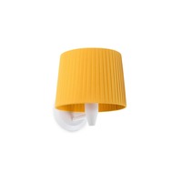 Dekorativní - FARO 64306-36 SAMBA bílá/skládaná žlutá nástěnná lampa - FARO