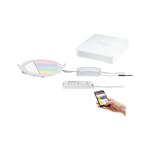 Kruhová - P 5012 SmartHome startovací sada More 225mm měnitelná bílá včetně SmartFriends Box - PAULMANN - foto 1