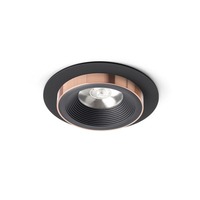 Kruhová - RED R13239 SHARM R I zápustná černá/černá měď 230V LED 10W 24° 3000K - RED - DESIGN RENDL