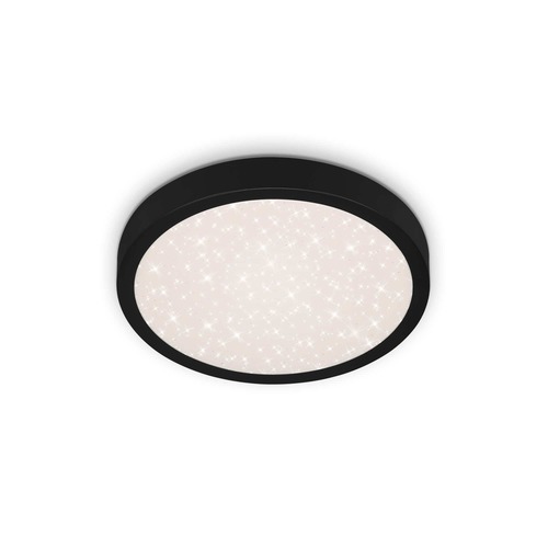 Kruhová - BRILO 3048-015 LED stropní svítidlo pr. 28 cm 18W 2000lm černá - BRILO - foto 1