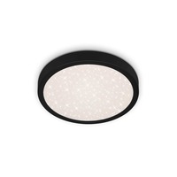 Kruhová - BRILO 3048-015 LED stropní svítidlo pr. 28 cm 18W 2000lm černá - BRILO