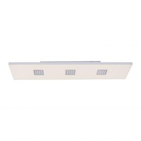 Hranatá - PN 6436-95 PURE-NEO LED stropní svítidlo v barvě kartáčovaného hliníku, nastavitelnou barvou světla a funkcí stmívání 2700-5000K - PAUL NEUHAUS