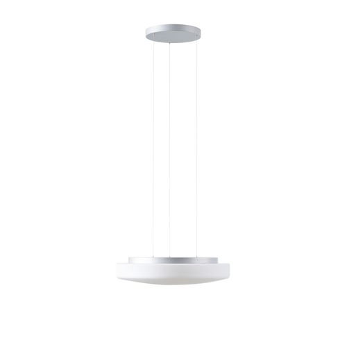 Kruhová - OS EDN71391 EDNA LE5 závěsné skleněné svítidlo stříbrná / bílá IP40 3000/4000 K 24W LED - OSMONT - foto 1