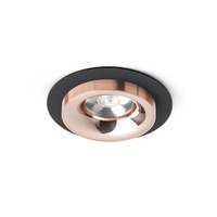 Kruhová - RED R13238 SHARM R I zápustná černá měď/měď 230V LED 10W 24° 3000K - RED - DESIGN RENDL