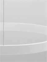 Kruhová - NV 9345659 Závěsné svítidlo ELOWEN bílý hliník a silikon LED 60W 3000K stmívatelné - NOVA LUCE