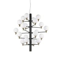 Vícečetná - ILUX 197333 Závěsné svítidlo Ideal Lux Copernico SP20 nero 197333 černé 86cm - IDEALLUX
