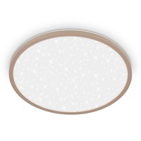 Kruhová - BRILO 7654011 Slim svítidlo LED panel pr.37,5 cm - 22W, 3000lm, hvězdné nebe, neutrální bílá, béžová - BRILO