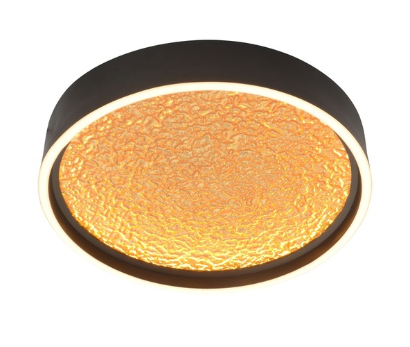 Kruhová - GT 9069-102M Stropní svítidlo Bormes 42W 4200lm 3000K černá / zlatá - GeeTi - foto 1