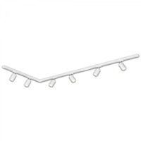 Lištové Briloner 230V - BRILO 8010066 BRILONER Lištový systém sada 225 cm do L - 3x 230V lišta 1-fázová, 6x spot GU10, bílá 8010066