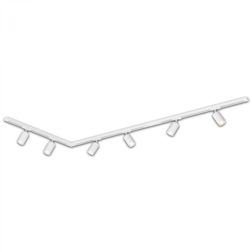 Lištové Briloner 230V - BRILO 8010066 BRILONER Lištový systém sada 225 cm do L - 3x 230V lišta 1-fázová, 6x spot GU10, bílá 8010066 - foto 1