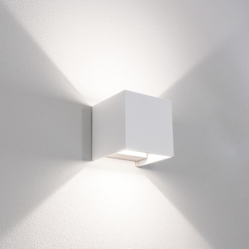 Nástěnná - CEN UDSBI-1010 Venkovní nástěnné LED svítidlo up/down QUADRATO bílá 10W 3000/4000/6500K IP65 - CENTURY - foto 1