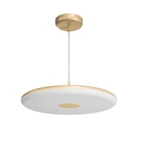 Kruhová - OS ZET60566 ZETA ST2 FP závěsné plastové svítidlo zlatá / bílá IP40 4000 K 38W LED - OSMONT