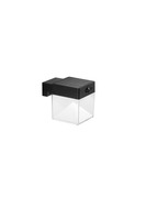 Nástěnná - FAN LED-GIZAH-Q Nástěnné svítidlo Gizah čtvercové, LED 500 lm, 4000 K, se solárním panelem a senzorem, IP54 - FANEUROPE