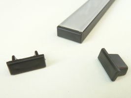 Difuzory a koncovky - Koncovka profilu Mikro 2 černá