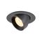 Kruhová - LA 1005831 NUMINOS® GIMBLE XS zápustné stropní svítidlo černé 3000 K 20° - BIG WHITE (SLV)