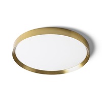 Kruhová - RED R14310 SOLEN LED přisazené svítidlo, kruhové česaná mosaz - RED - DESIGN RENDL