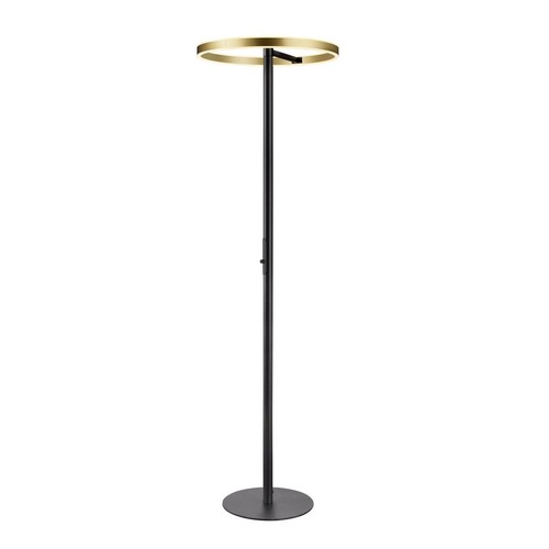 Stojací lampy - LA 1006353 ONE STRAIGHT FL stojací lampa černá/mosaz 20 W 1200/1200 lm 2700/3000 K CRI90 140° - BIG WHITE (SLV) - foto 1