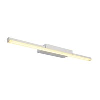 Nad obrazy/zrcadla - LA 1003508 Svítidlo nad zrcadlo GLENOS® 60, vnitřní LED svítidlo pro zrcadla šedé CCT přepínač 3000/4000K - BIG WHITE (SLV)