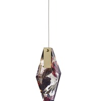 Subtilní - BOMMA 1/49/95323/B/BLACK/249/BBR/2,5 Závěsné svítidlo FRAGMENTS long černá / zlatá bez rozety - BOMMA