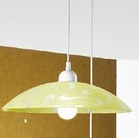 Polokoule - OR KL 8-215 ŽLUTÁ Závěsné svítidlo 1x60W E27, žlutá barva, průměr 40cm - ORION