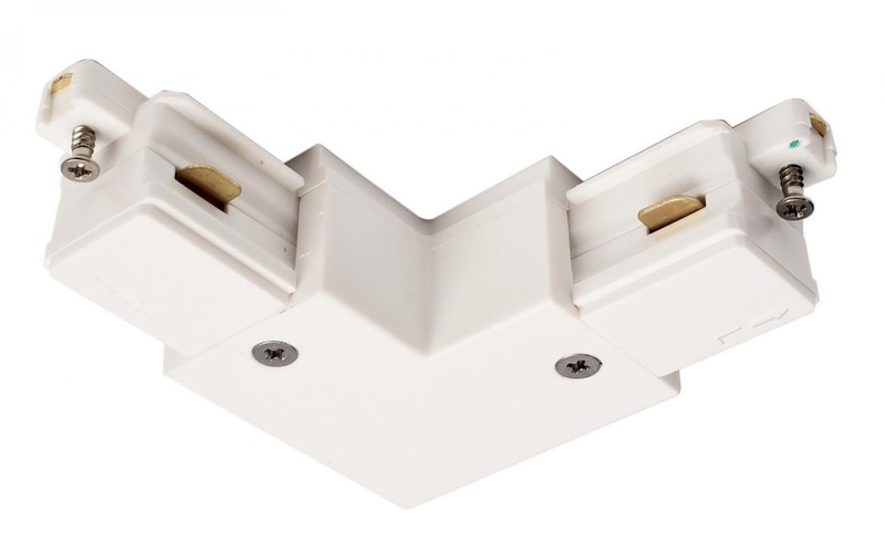 Lišty a příslušenství - IMPR 720016 Deko-Light 1-fázový kolejnicový systém, D One 90°-spojka, levé, 220-240V bílá RAL 9016 73 mm - foto 1