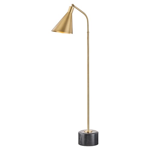 Stojací lampy - HVLG L1346-AGB-CE Stojací lampa STANTON ocel staromosaz E27 1x60W - HUDSON VALLEY - foto 1