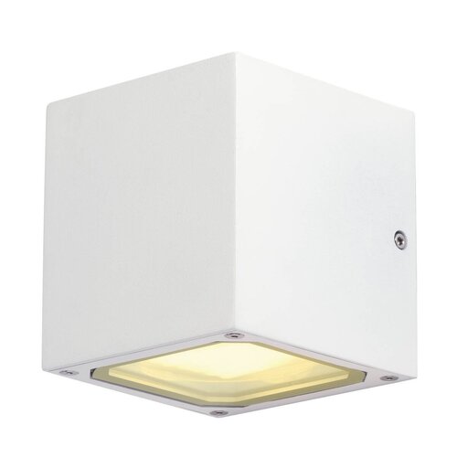 Nástěnná - LA 232531 Venkovní svítidlo SITRA CUBE nástěnná bílá 230V GX53 2x9W IP44 - BIG WHITE (SLV) - foto 1