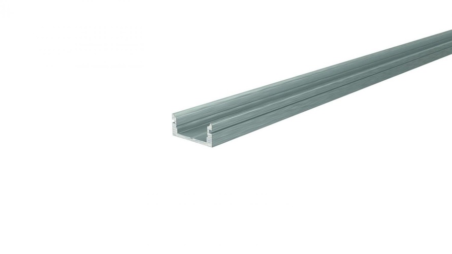 Al profily k přisazení - IMPR 970027 AU-01-10 plochý U-profil pro 10 - 11,3 mm LED pásek stříbrná - DEKOLIGHT - foto 1