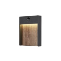 Nástěnná - LA 1002955 FLATT SENSOR Outdoor, nástěnné LED svítidlo, 3000K, IP65, antracitové/hnědé - BIG WHITE (SLV)