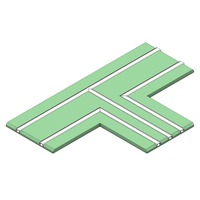 Al profily k zapuštění - SLC PE1215 Profil pro pásky DL 2-3 track T modul sádrokarton - TLG