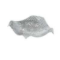 Dekorativní - FAN I-RUMBA-H2O/PL72 Stropní přisazené svítidlo Rumba průhledná, 9xG9, 72 x 72 x 16 cm - FANEUROPE