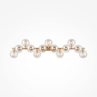 Dekorativní - M MOD547WL-13G Nástěnné svítidlo Dallas G9 13x28W jantarové sklo zlatý kov designové - MAYTONI