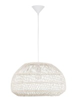 Polokoule - NV 9586431 Závěsné svítidlo MELODY přírodní ratan černý kabel E27 1x12W IP20 bez žárovky - NOVA LUCE