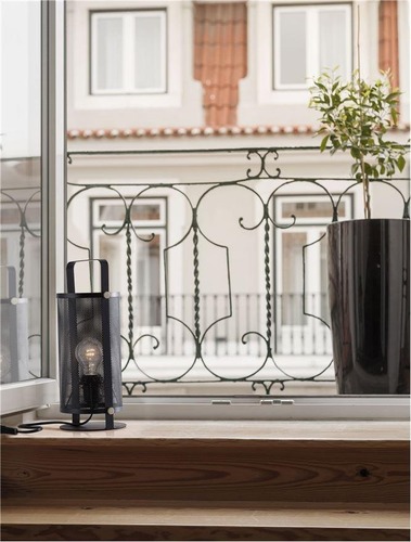 Stolní lampy dekorační - NV 9620131 Stolní lampa IAN matný černý kov E27 1x12W 230V bez žárovky IP20 - NOVA LUCE - foto 1