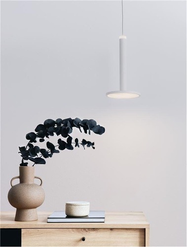 Subtilní - NV 9695228 Závěsné svítidlo PALENCIA matný bílý kov LED 11W 230V 3000K IP20 - NOVA LUCE - foto 1