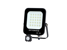 Vnější světlomety - LED SMD Floodlight Černé tělo IP65 se senzorem