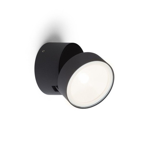 Nástěnná - RED R14201 FLAVIO R přisazená černá 230V LED 6W 110° IP54 3000K - RED - DESIGN RENDL - foto 1