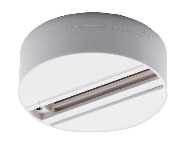 Lišty a příslušenství NORDIC - CEN BNRPT-BI 3-fázový bílý kulatý TRACK adaptér - CENTURY - foto 1