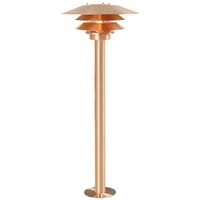 Sloupková - NOR 10600725 Venkovní sloupkové svítidlo Venø 1x60W E27 měď čirá - NORDLUX