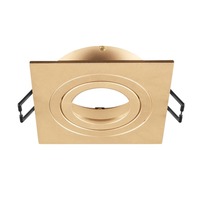Hranatá - LA 1007341 NEW TRIA® 75 kroužek pro vestavbu do stropu, D: 9 Š: 9 H: 2,6 cm, IP 20, růžové zlato - BIG WHITE (SLV)