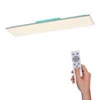 Hranatá - LD 15601-16 GUSTAV LED stropní svítidlo, bílé, CCT, RGB, dálkový ovladač, stmívatelné 2700-5000K - LEUCHTEN DIREKT / JUST LIGHT