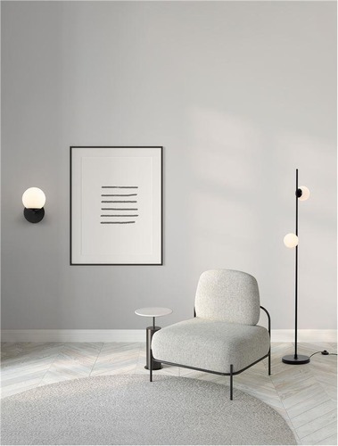 Dekorativní - NV 9061439 Nástěnné svítidlo NUVOLE LED černý hliník a sklo 3000K 8W - NOVA LUCE - foto 1