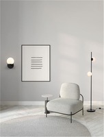 Dekorativní - NV 9061439 Nástěnné svítidlo NUVOLE LED černý hliník a sklo 3000K 8W - NOVA LUCE