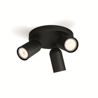 Bodová - PH 50583/30/PN Bodové svítidlo Philips Pongee 50583/30/PN černé 3x max.10W - PHILIPS (915005531301)