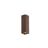 Downlight - FAN I-FLUKE-PLQ20 BRO Stropní svítidlo Fluke, hranaté, corten, 1 x GU10, 6 x 6 x 20 cm - FANEUROPE