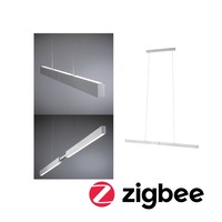 Podélná - P 78025 LED závěsné svítidlo Smart Home Zigbee 3.0 Aptare RGBW+ stmívatelné / 2x16W hliník kartáčovaný - PAULMANN